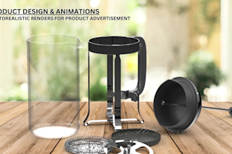 design and render your 3d models for product advertisement