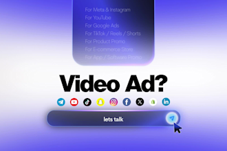 create short promo video ad for facebook instagram social media youtube meta