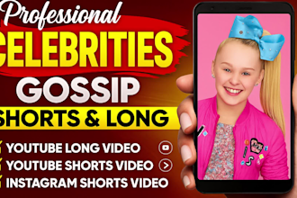 make viral celebrity gossip shorts and trending news videos