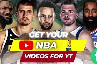 do edit nba, NFL or football documentary video for youtube