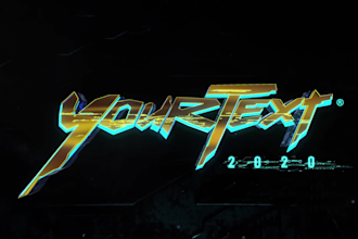 make a cyberpunk 2077 intro with your text