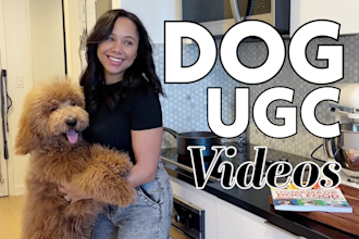 create authentic dog ugc video ads with my cute dog