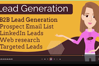 do b2b linkedin lead generation and prospect email list