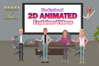 create 2d animated explainer videos or sales videos