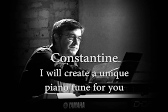 create a unique piano tune for you