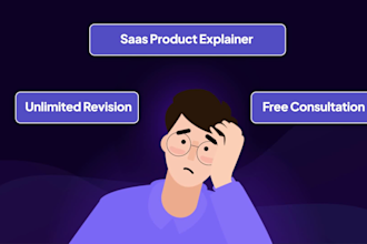 create saas explainer video, demo video for saas product