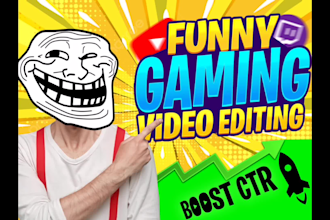 funny gaming video editing for youtube