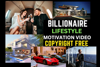 create 10 luxury lifestyle videos for youtube