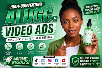 create highly converting ai ugc ads, ai ugc video ads, ai ugc for ai ads