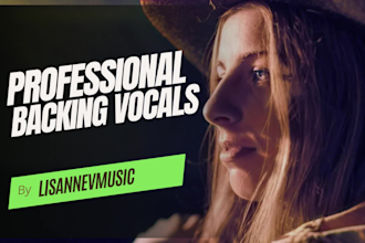 record professional backing vocals and harmonies