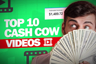 create top 10 cash cow videos and faceless youtube videos