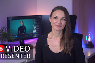 be your female youtube video spokesperson presenter