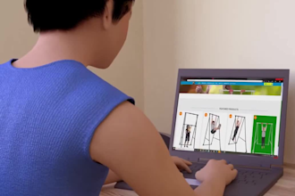 do 3d animation, character animation, workout, gym, 3d fitness animation