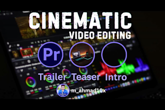 create cinematic trailer, teaser, and brand promotion video