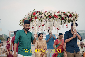professional edit wedding videos and cinematic color grading