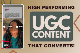 make ugc video ads for apps, website or supplements