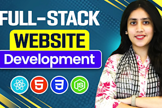 do website development as full stack web developer, front end, backend developer