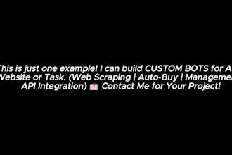 build a custom telegram bot with python or php for automation