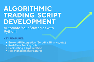 develop custom algorithmic trading scripts in python