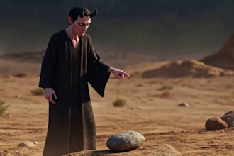 make ai bible story video captivating history video   shot film animation