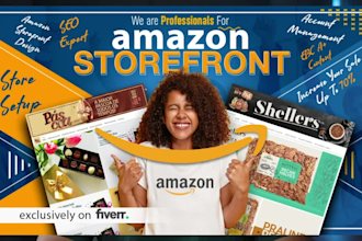 create a sales focused amazon brand storefront design