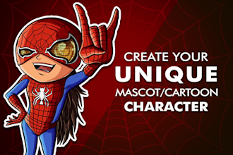 make unique cartoon mascot character