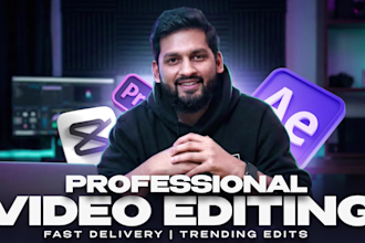 do professional youtube video editing with trending effects