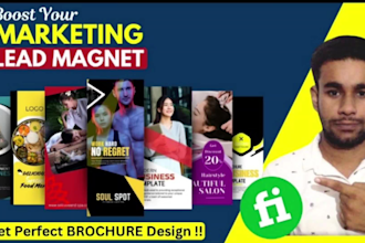 do bifold, trifold brochure design real estate, food, corporate