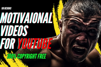 create unique licensed motivational videos for youtube