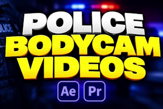 professionally edit police bodycam videos scratch to monetizable