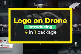 add your logo on this drone video intro