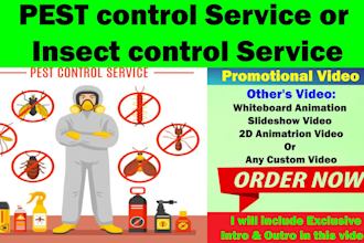 create a pest control video or bedbugs, insect control video