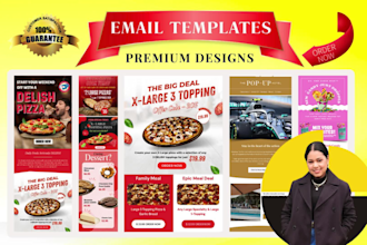 design mailchimp email templates and klaviyo email design