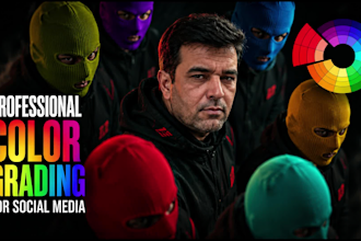 professionally color grade and color correct your video
