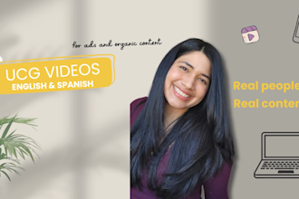 create ugc videos in english or spanish