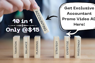 do tax prep service video ad or tax accountant expert promo video