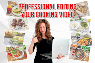 do professional  editing your cooking video