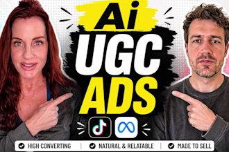 create ai ugc video ads for tiktok and meta ads