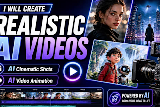 make realistic ai video ads, ai animation, and ai cinematic shots videos