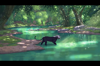 draw anime background and environment art