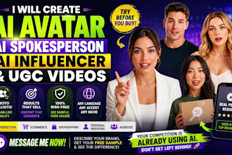create ai avatar ai spokesperson ai influencer and ugc videos