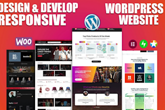 do modern wordpress website development and responsive design with elementor pro