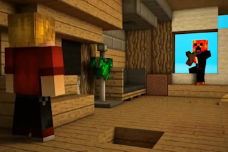 create music video minecraft animation for you