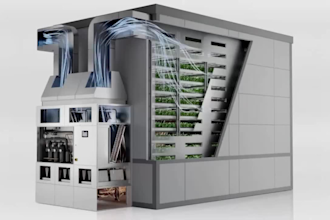 create 3d industrial animation factory manufacturing process mechanical video