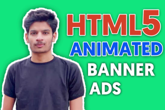 design animated HTML5 banner ads for google display