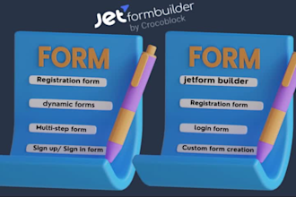 create dynamic wordpress form using   jetform builder
