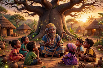 create engaging african folktale animation videos for your youtube channel