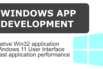 develop a windows desktop application