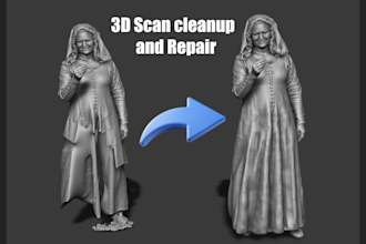 clean your 3d scan and fix the mesh