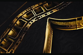 create 3d metal logo animation reveal 3d cinematic intro transparent background